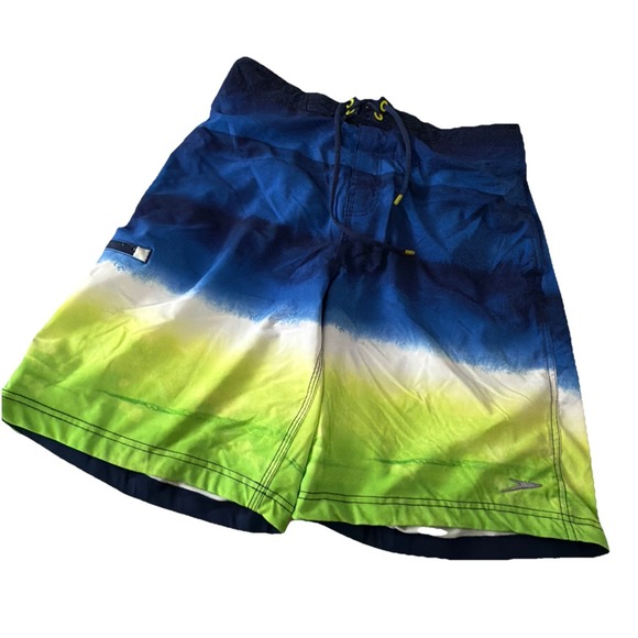 Speedo Other - Speedo Mens Board Shorts Multicolor Blue Tie‎ Dye Lined Drawstring Pockets L